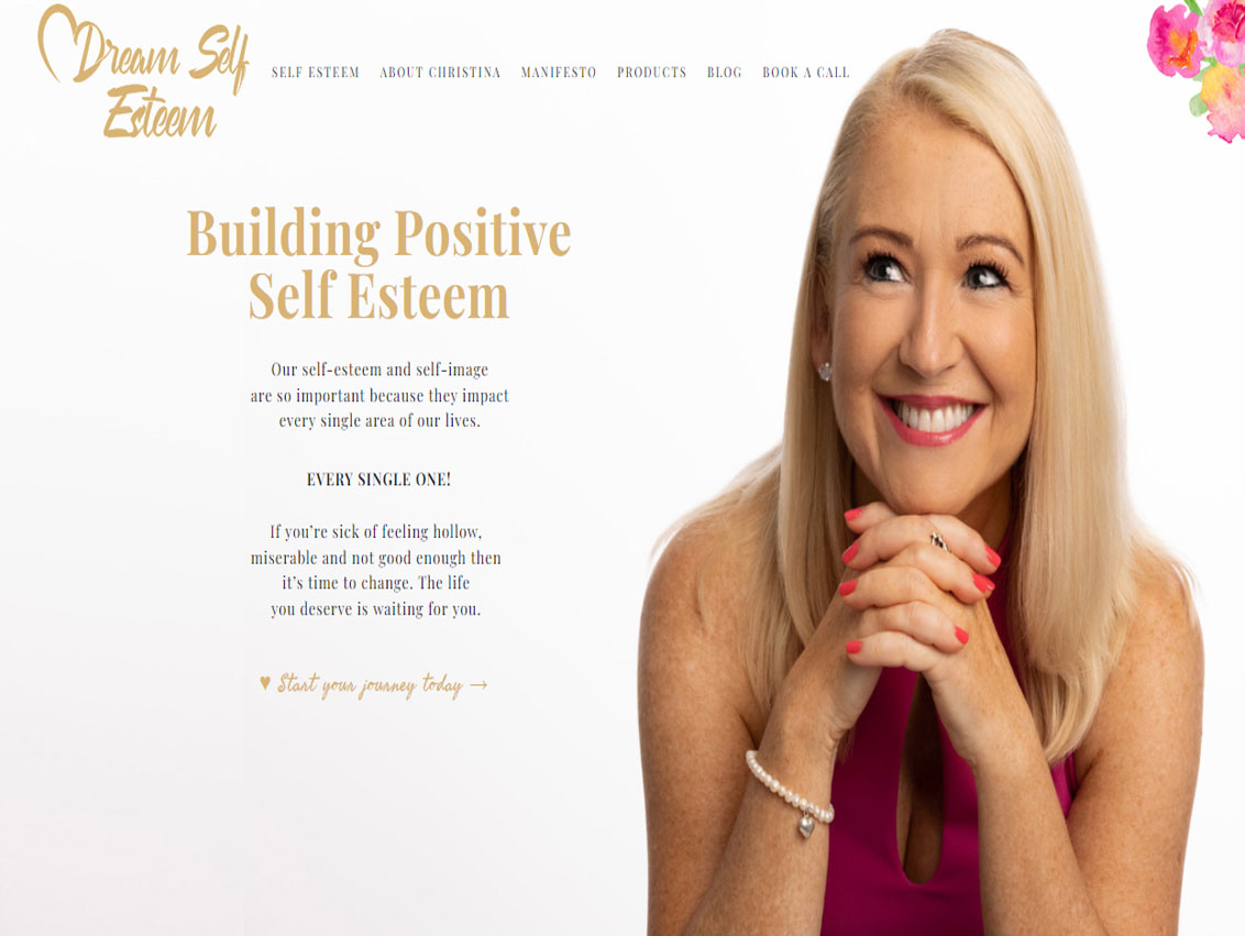Dream Self Esteem website by Weborchard - Website Design Beverley, Hull