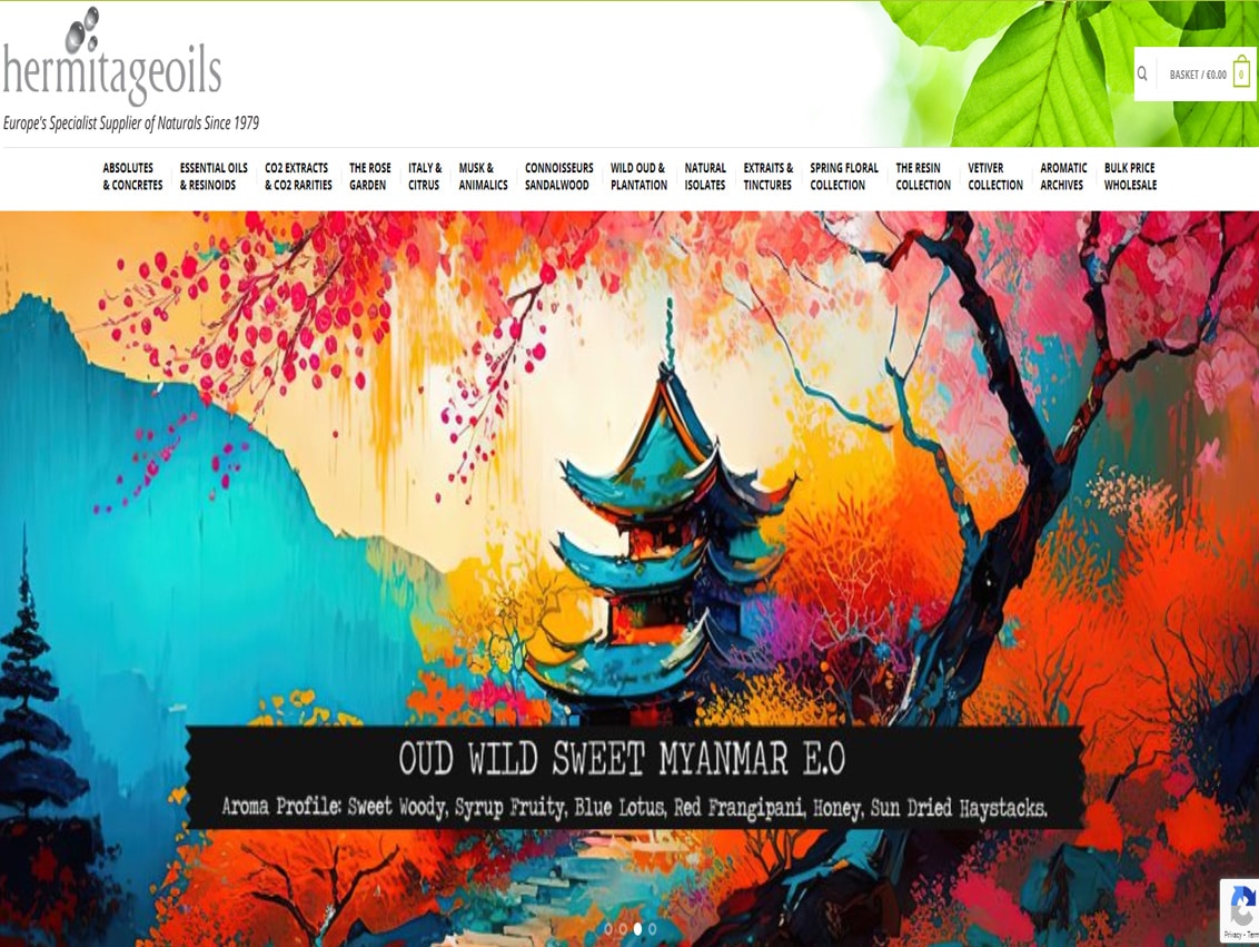 Ecommerce website designer Beverley Weborchard - e-commece website for Hermitage Oils Italy