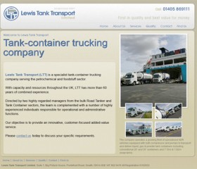 Lewis Tank Transport Website Design Hull by Weborchard